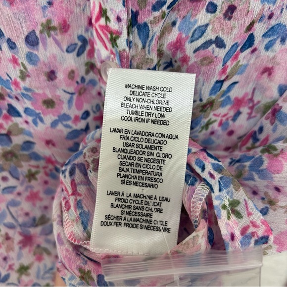 Kut from the Kloth Floral Blouse - Pink and Blue - Picture 6 of 9